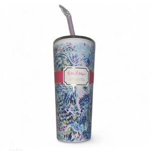 Lilly Pulitzer 'Shell of a Party' Tumbler with Straw